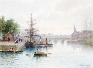 Paysage Fluvial Anime by Louis Timmermans