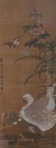 Pair Of Ducks by Jiang Tingxi