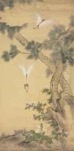 Birds Of Paradise And Pines by Jiang Tingxi