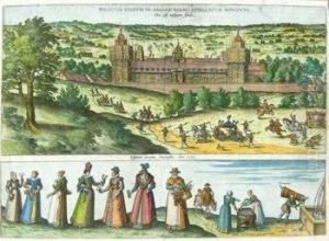 Set Of 4 Views Of Hampton Court by John Tinney