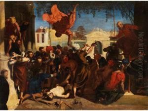 Das Wunder Des Heiligen Markus by Jacopo Tintoretto (Robusti)