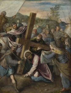 Christ On The Way To Calvary by Jacopo Tintoretto (Robusti)