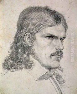Portrait of Friedrich Ruckert by Samuel Amsler