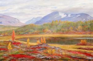 Fjallandskap I Hostskrud by Karl Tiren