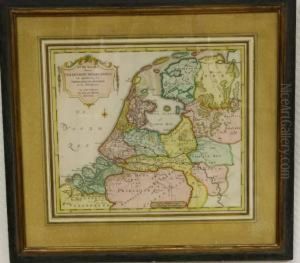 Oude Kaart Der Nu Vereenigde Nederlanden by Isaak Tirion