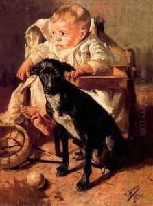 La pequeña y su buen compañero by Francisco Arasa