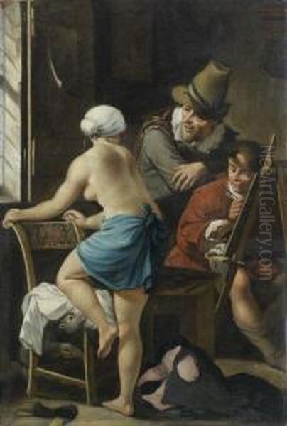 Le Peintre Et Son Eleve - view 1