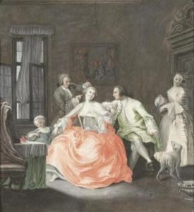 People Playing Music/people Dressing Their Hair.