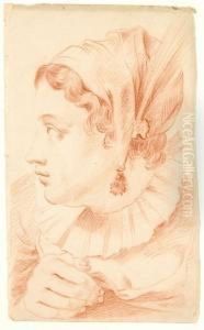 Kopf Eines Junglings Nach Links by Johann Anton Tischbein