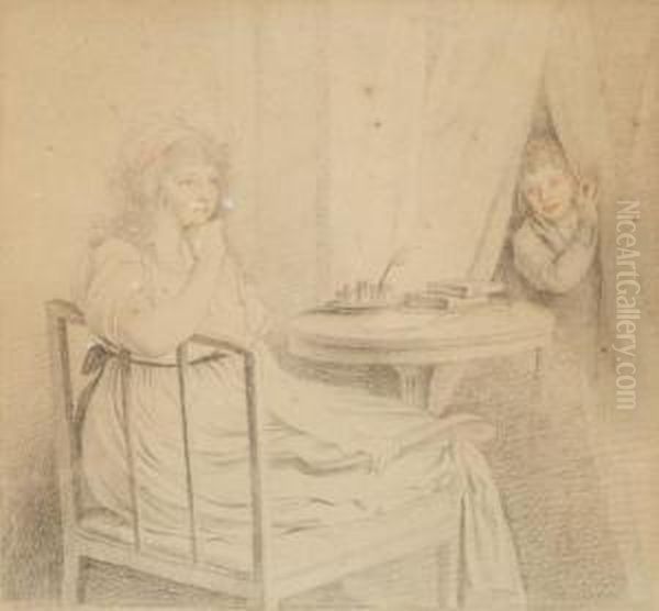 Femme Et Enfant Dans Un Interieur - view 1