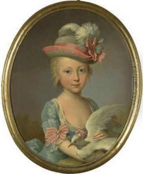 Portrait Of A Young Girl, Said To Be Helene Amelie Madeline Molz - view 1