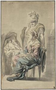 Hector Und Andromache Bei Ihrem Schlafenden Kind by Johann Heinrich Ii Tischbein