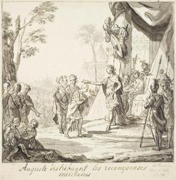 Kaiser Augustus Belohnt Seine Soldaten - view 1