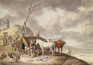 Ein Fischerdorf by Johann Heinrich Wilhelm Tischbein I