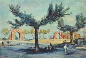 Italanische Landschaft by Victor Tischler