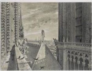 Tours Et Toits De Notre-dame De Paris by Albert Tissandier