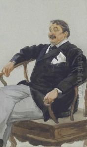 'the Queen's Landlord': Portrait Of Colonel James Farquharson Of Invercauld by James Jacques Joseph Tissot
