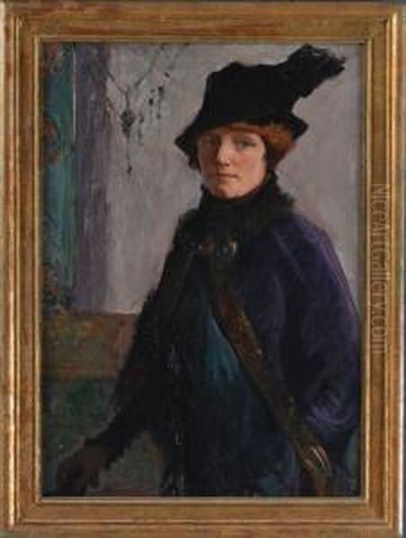 Self-portrait In Purple Velvet - view 1
