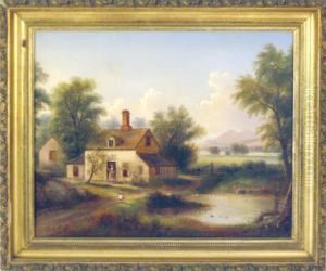 New England Homestead Scene