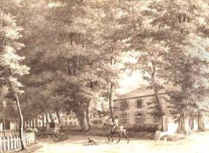 View of the Stables on Lord Fitzwilliam's Mount Merrion estate, near Dublin 1806 by William Ashford