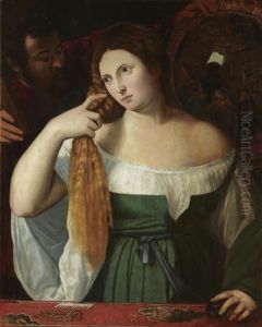 A Lady At Her Toliet by Tiziano Vecellio (Titian)
