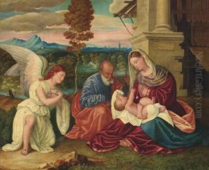 The Holy Family With The Archangel Gabriel
