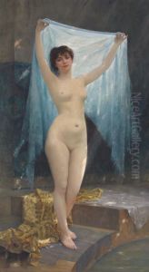 Nu avec un voile by Albert Aublet