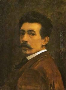 Autorretrato by Joaquin Agrasot y Juan