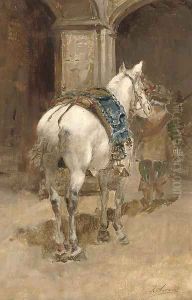 Arriving home by Joaquin Agrasot y Juan