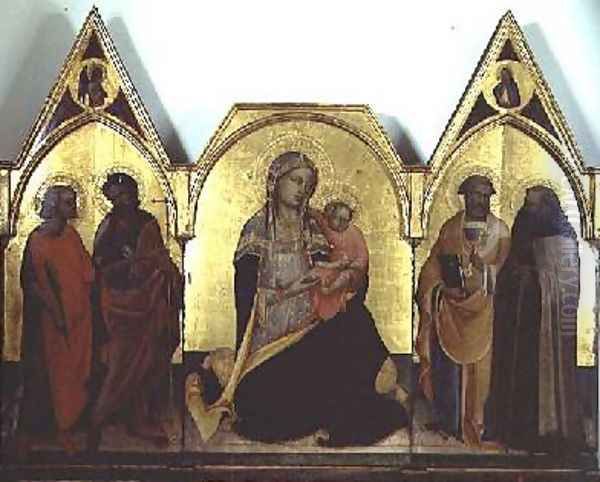 The Virgin of Humility triptych 1404 - view 1