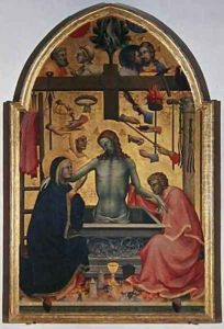 Man of Sorrows with instruments of the Passion 1404 by Fra Angelico (Guido di Pietro)