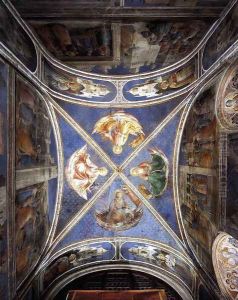 View of the chapel vaulting by Fra Angelico (Guido di Pietro)