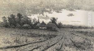 Ukrainian Village by Michail Stepanovich Tkatchenko