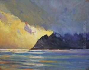 Bord De Mer Aux Environs De Toulon by Michail Stepanovich Tkatchenko