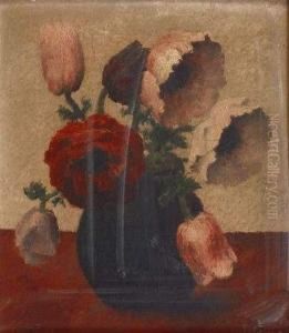 Vase De Fleurs by Felix Elie Tobeen