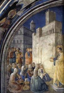 The Sermon of St Stephen by Fra Angelico (Guido di Pietro)
