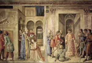 Scenes on the north wall by Fra Angelico (Guido di Pietro)