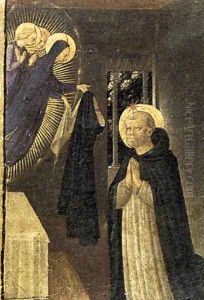 The Virgin Consigns the Habit to St Dominic by Fra Angelico (Guido di Pietro)