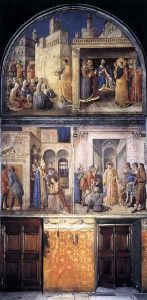 North wall of the chapel by Fra Angelico (Guido di Pietro)
