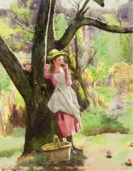 Young Apple-picker Taking A Break - view 1