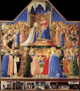 Coronation of the Virgin 1434-35 by Fra Angelico (Guido di Pietro)