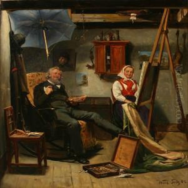 Interior With The Painter And His Model - view 1