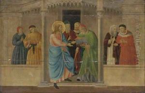 Christ driving the Money-changers from the Temple by Fra Angelico (Guido di Pietro)