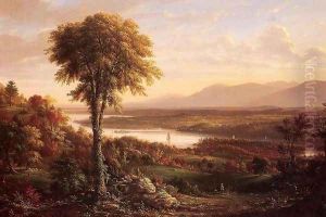 View of the Catskills from the South side of Mount Merino by Henry Ary