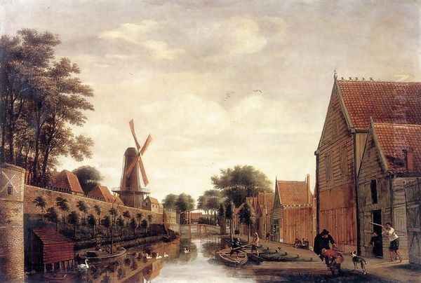 The Delft City Wall with the Houttuinen c. 1650 - view 1