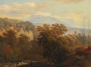 Paysage Des Gorges Du Fier by Wolfgang-Adam Toepffer