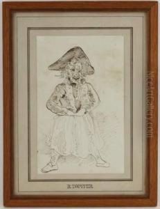 Caricature, Militaire Debout by Rodolphe Toepffer