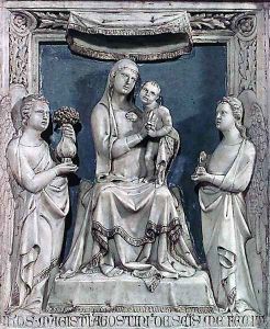 Madonna with two Angels by Giovanni di Agostino