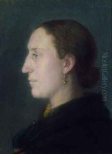 Portrait of Christine (Jørgensen) Thagaard (1863-1935) Portrait of Christine (Jørgensen) Thagaard (1863-1935)