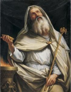 Priest Of Zeus At The Temple by Stefano Tofanelli
